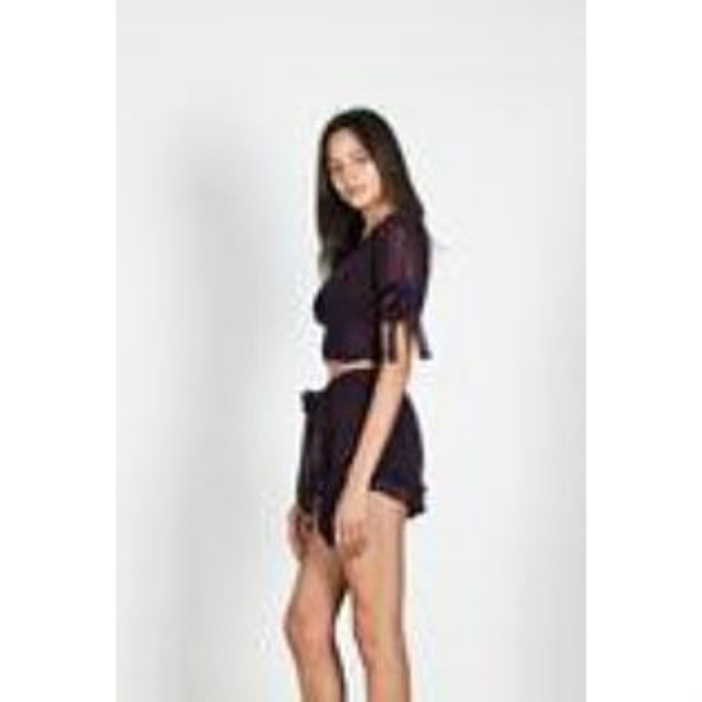 Essue Metallic Blue/pink 2 Pc Short Set - Picture 2 of 3